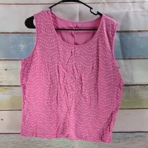 White Stag Pink Sleeveless Boxy Tank Top